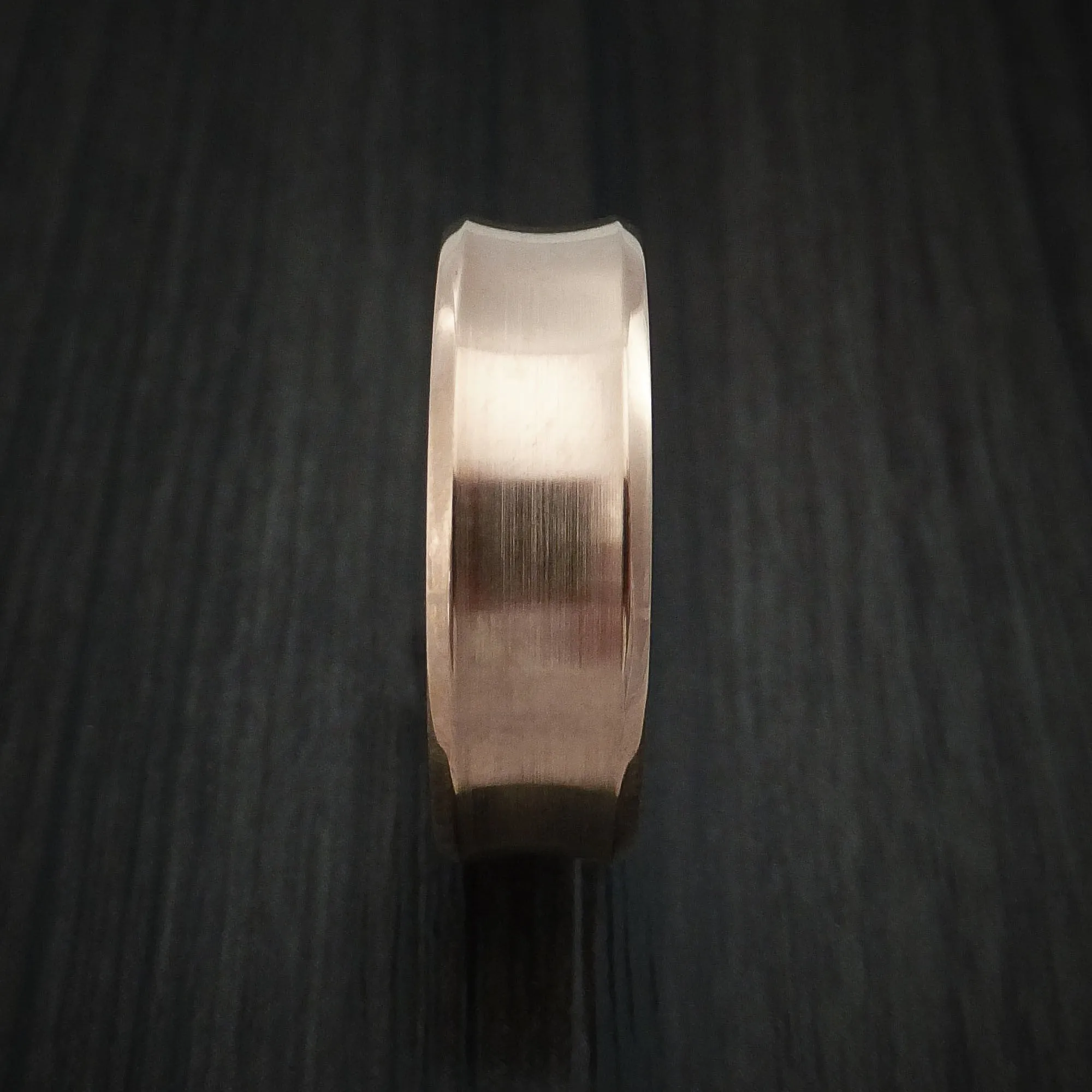 14K Rose Gold Classic Style Wedding Men's Band Custom Made