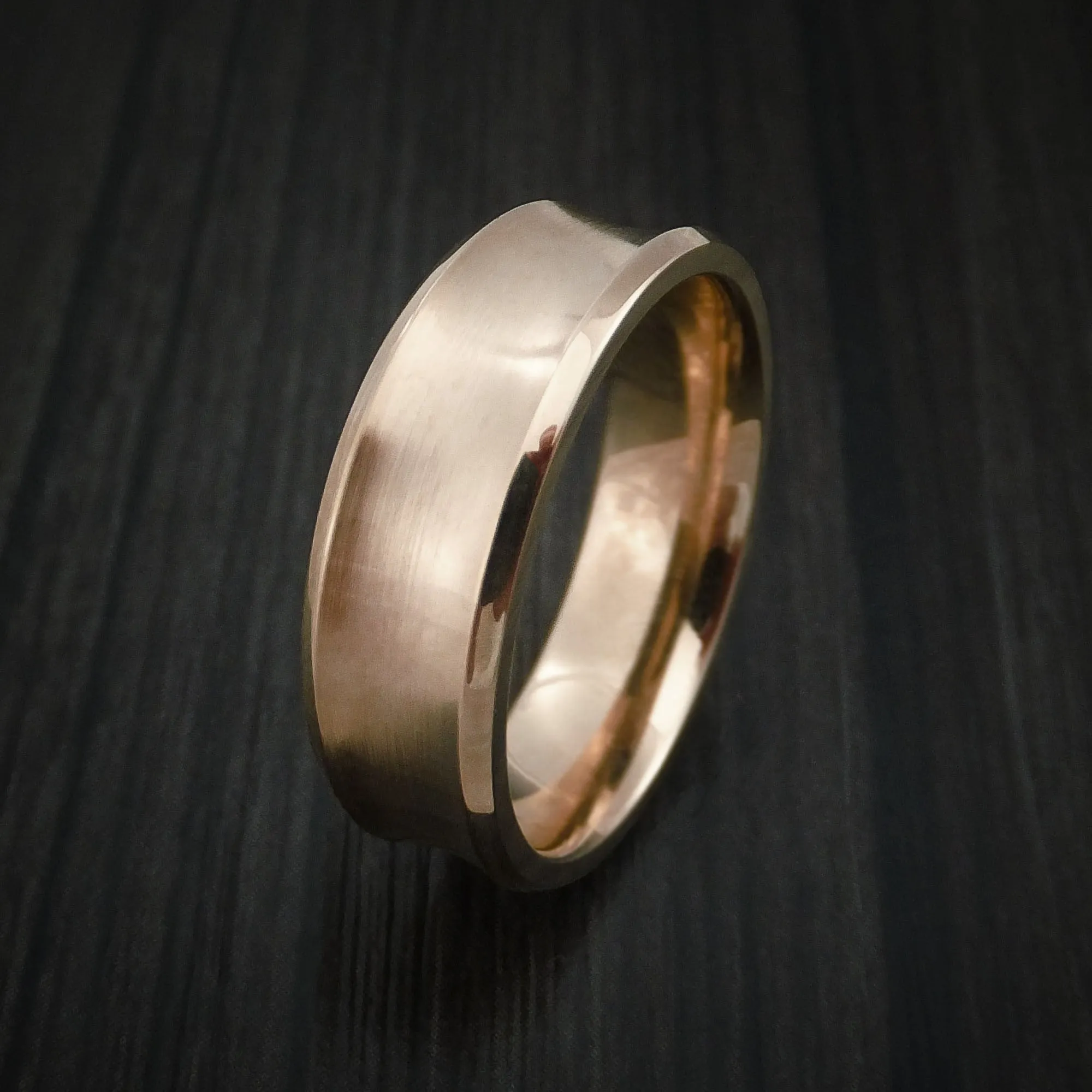 14K Rose Gold Classic Style Wedding Men's Band Custom Made