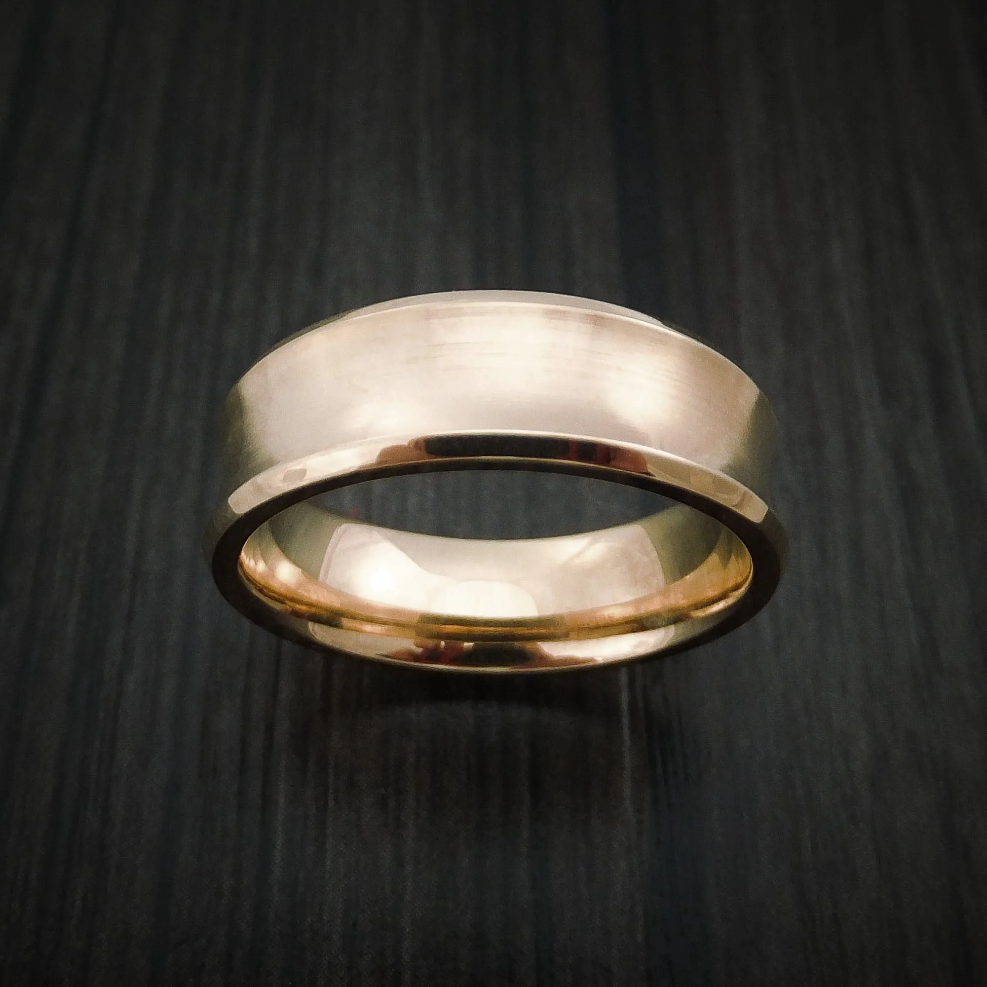 14K Rose Gold Classic Style Wedding Men's Band Custom Made