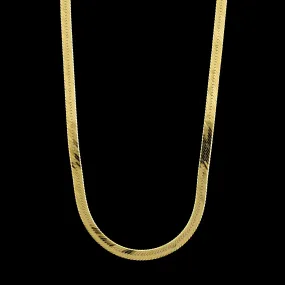 14K Yellow Gold Estate Herringbone Necklace