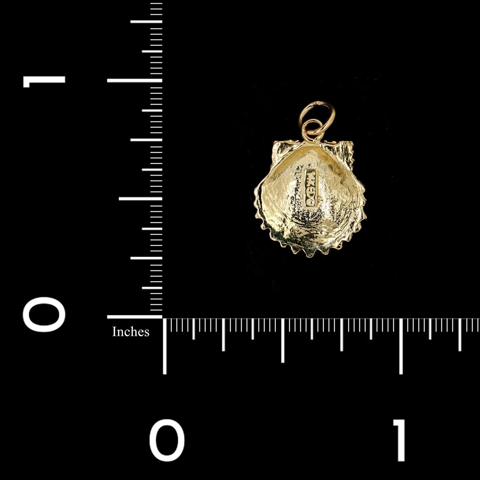 14K Yellow Gold Estate Seashell Charm