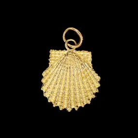 14K Yellow Gold Estate Seashell Charm