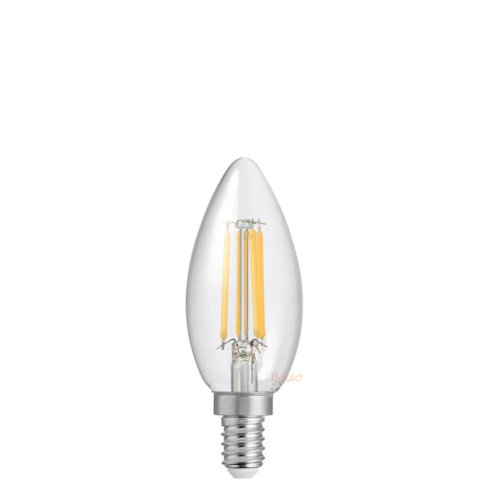 4W Candle LED Bulb E12 Clear in Natural White