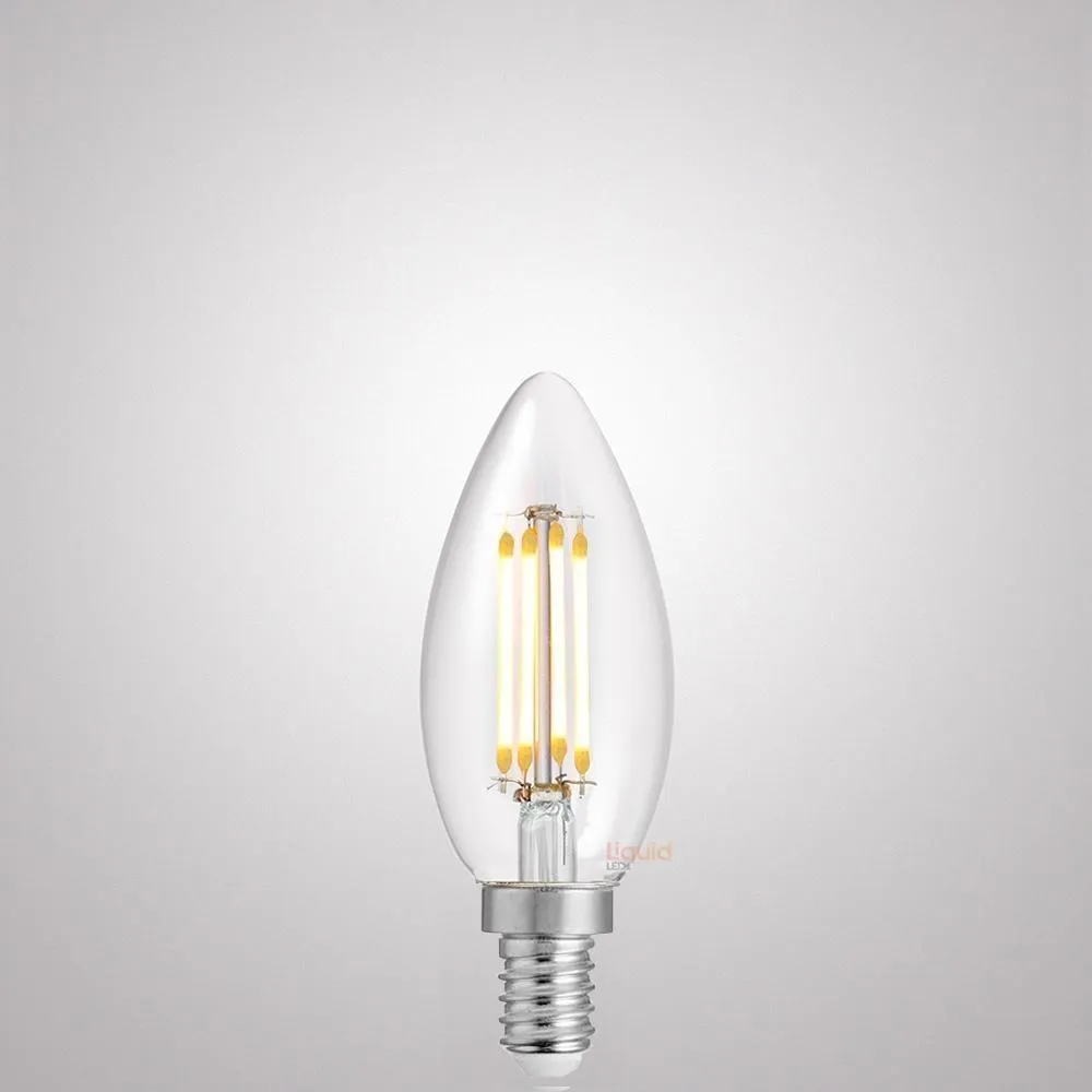 4W Candle LED Bulb E12 Clear in Natural White