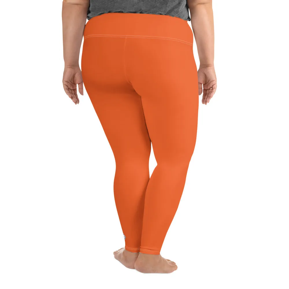 Active Comfort: Women's Plus Size Solid Yoga Pants - Flamingo