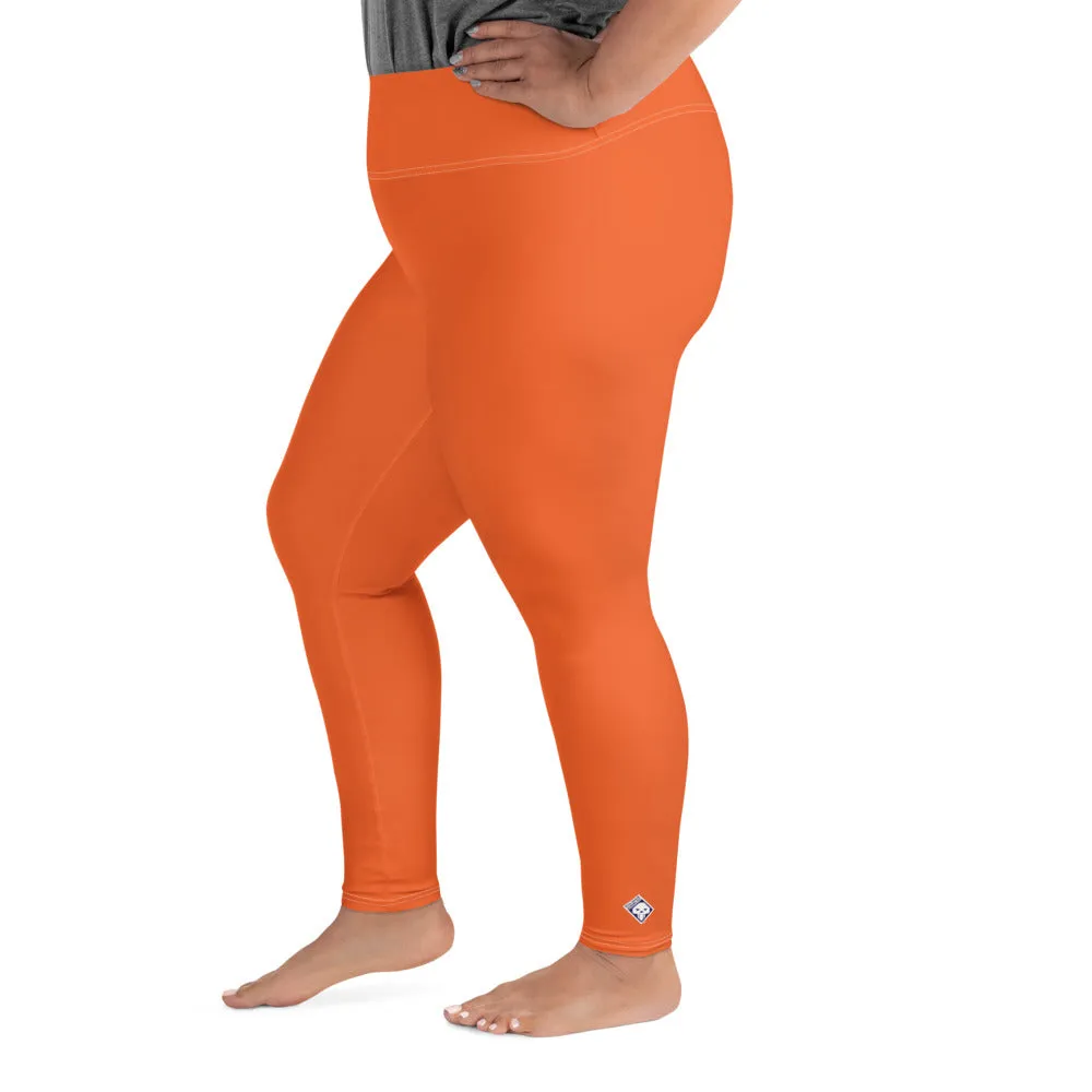 Active Comfort: Women's Plus Size Solid Yoga Pants - Flamingo