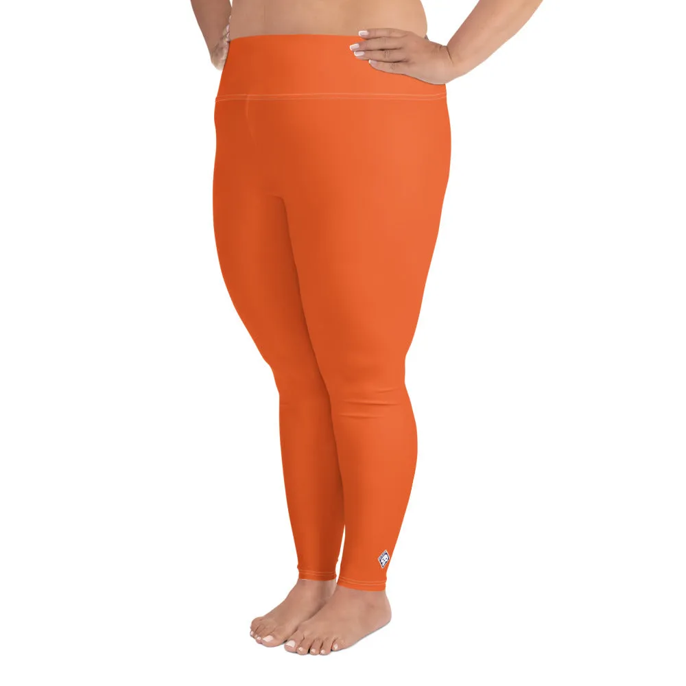 Active Comfort: Women's Plus Size Solid Yoga Pants - Flamingo