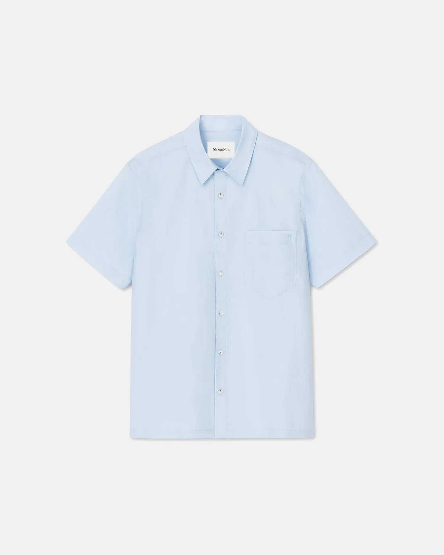 Adam - Cotton-Poplin Shirt - Sky Blue