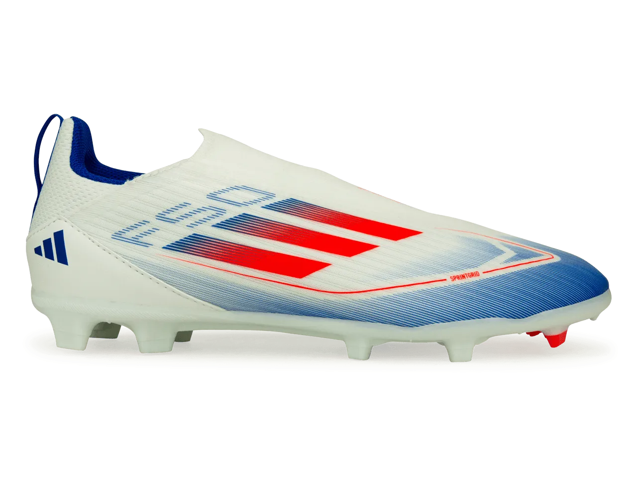 adidas Kids F50 League LL FG/MG White/Lucid Blue