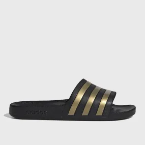 Adidas Unisex Adilette Aqua Sandal Black/Gold _ 168138 _ Black