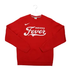 Adult Indiana Fever Wordmark Club Crewneck Sweatshirt in Red by Nike