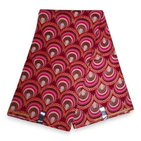 African print fabric - Exclusive Embellished Glitter effects 100% cotton - SP-8002 Gold Pink