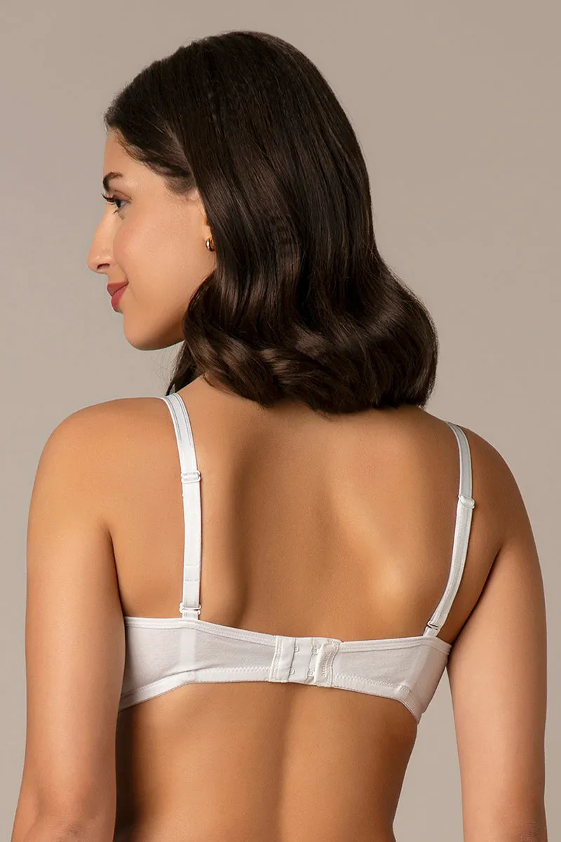 All Day Smooth Comfort Padded & Non-wired Bra - White