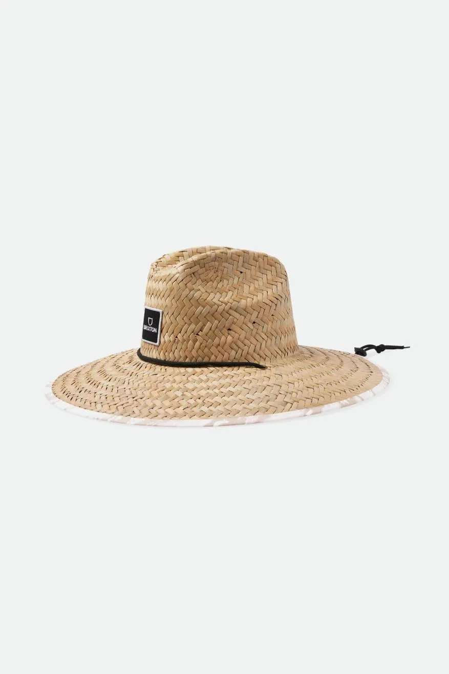 Alpha Square Lifeguard Hat - Toffee/Off White