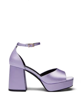 Ashton Platform Heel Lilac Satin