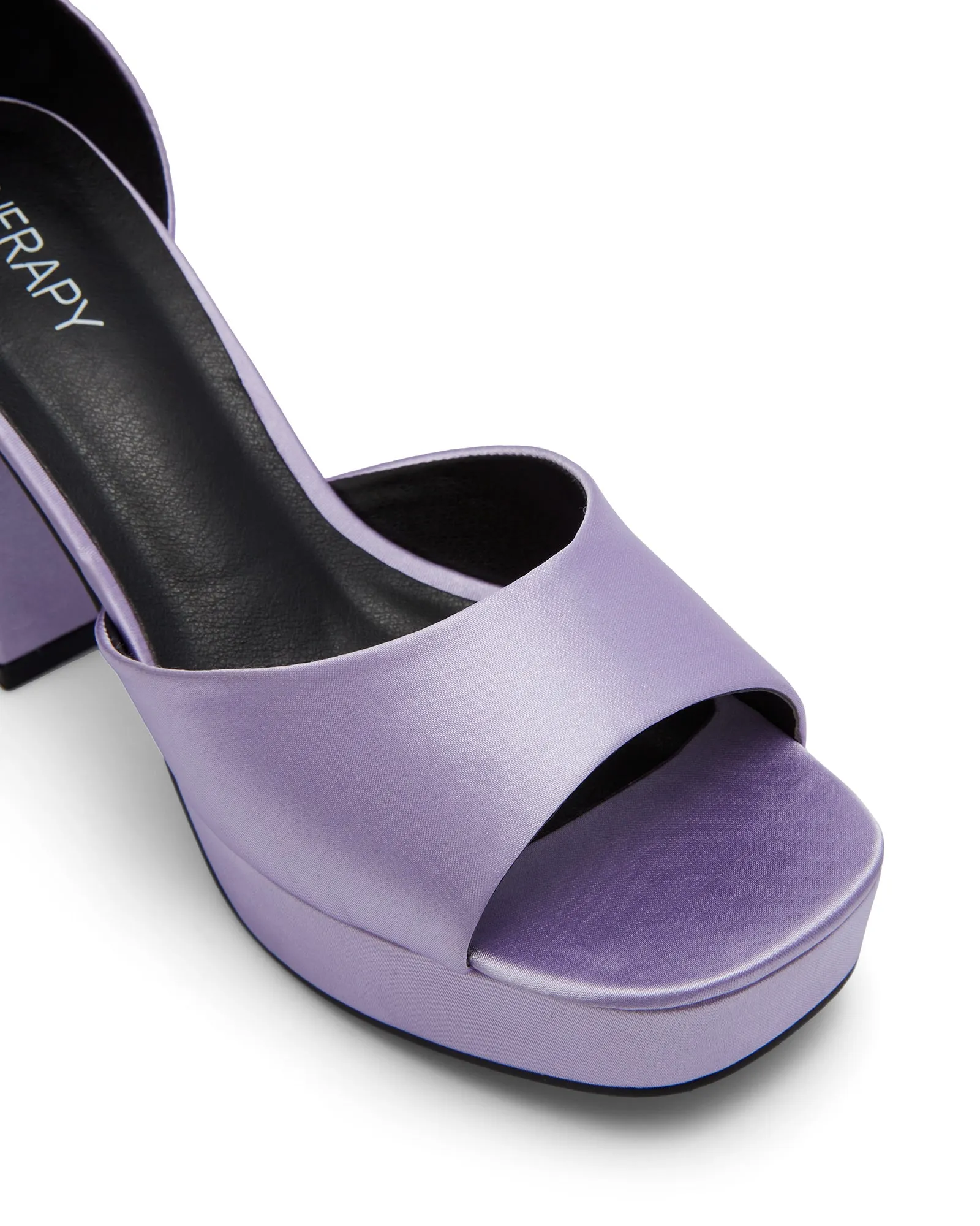 Ashton Platform Heel Lilac Satin