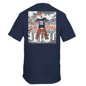 Auburn Drawn Field Mascot Short Sleeve T-Shirt