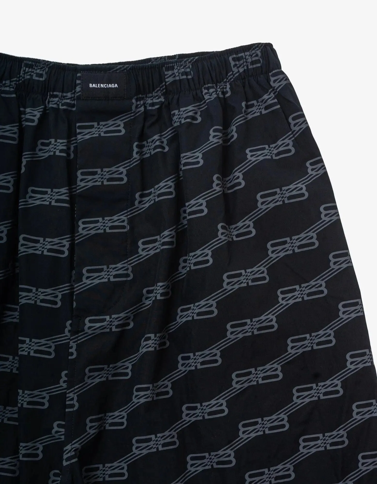 Balenciaga Black BB Monogram Pyjama Pants