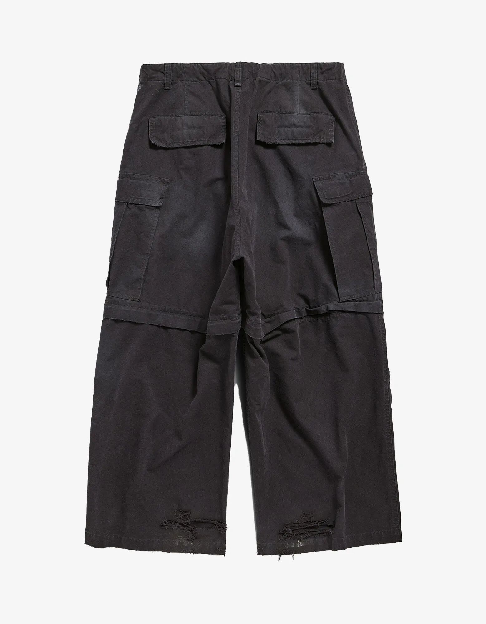 Balenciaga Black Large Cargo Trousers