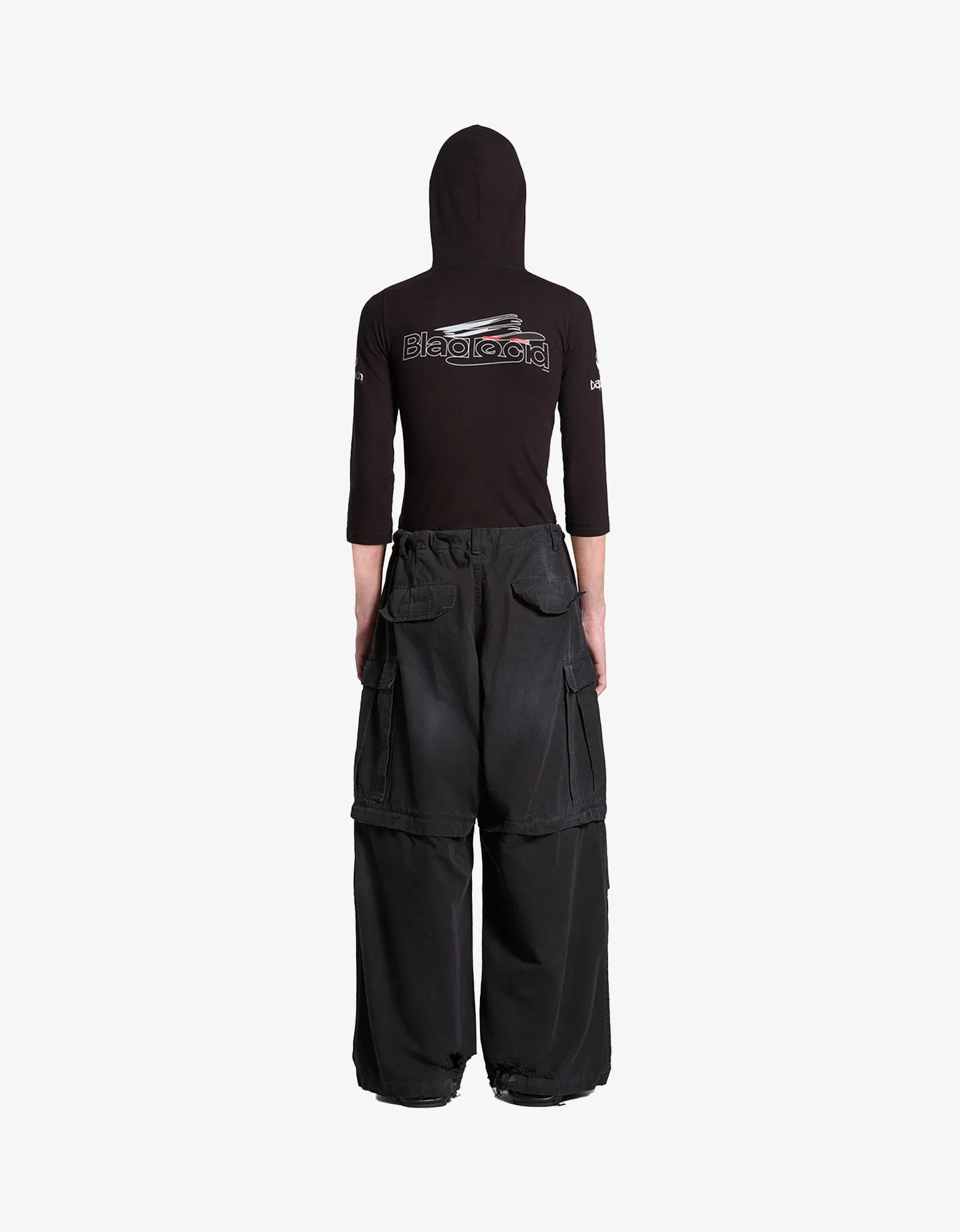 Balenciaga Black Large Cargo Trousers