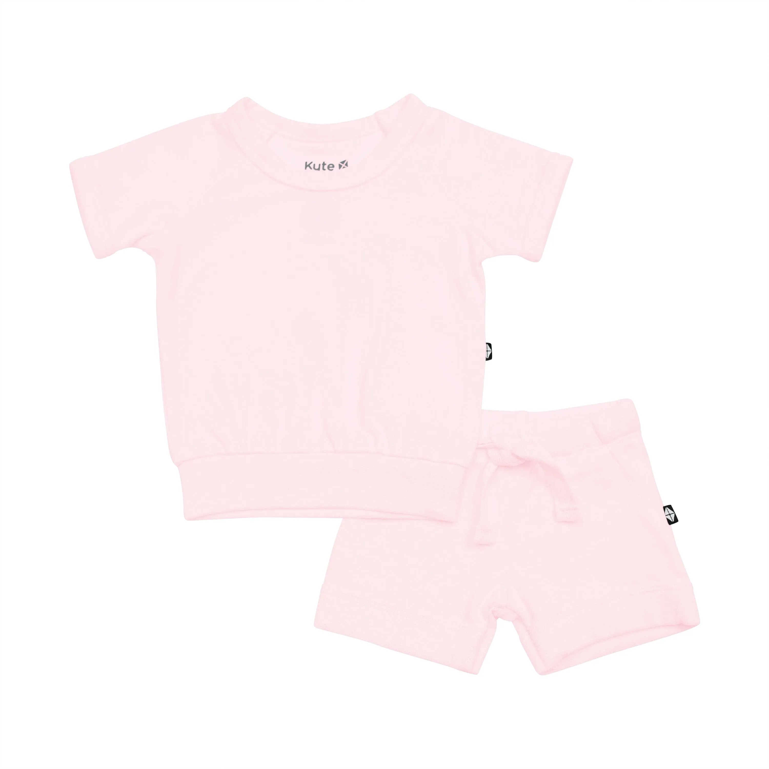 Bamboo Jersey Short Sleeve Jogger Set in Sakura