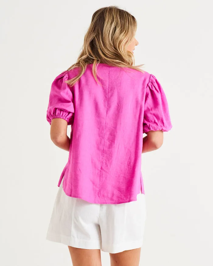 Betty Basics Alba Blouse Azalea