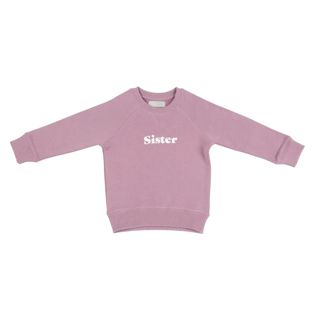 Bob & Blossom Ltd Sister Sweatshirt in Violet