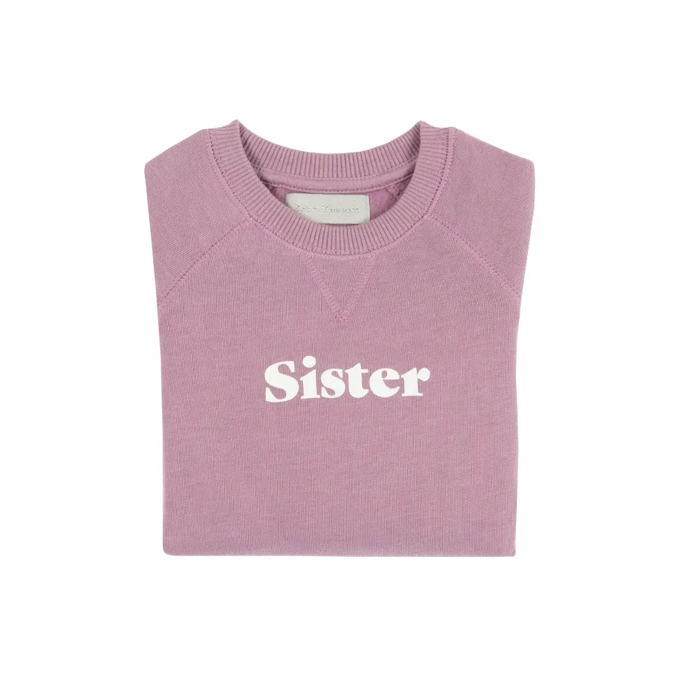 Bob & Blossom Ltd Sister Sweatshirt in Violet