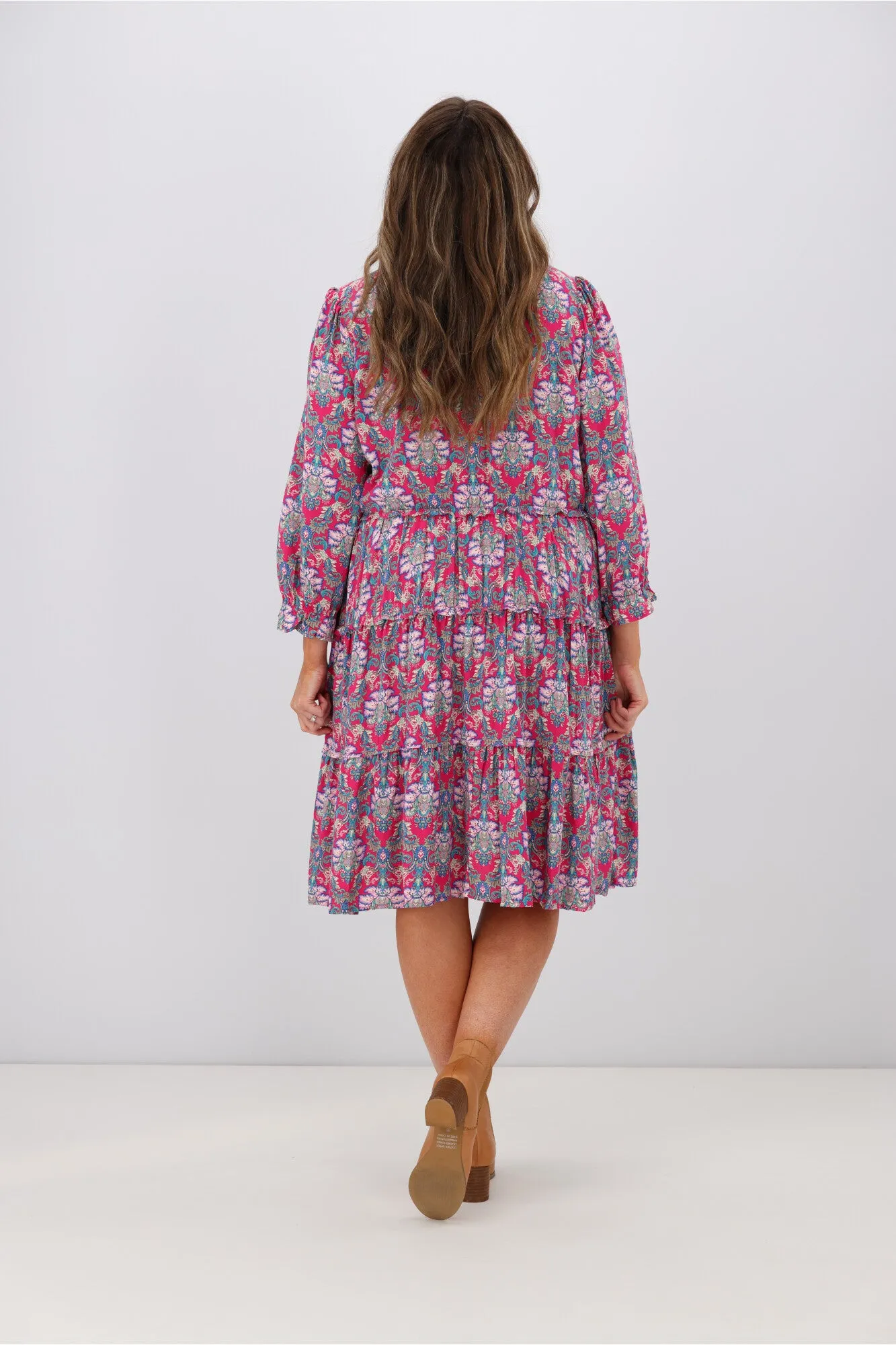 Boho Australia Tatiana Dress Pink Floral