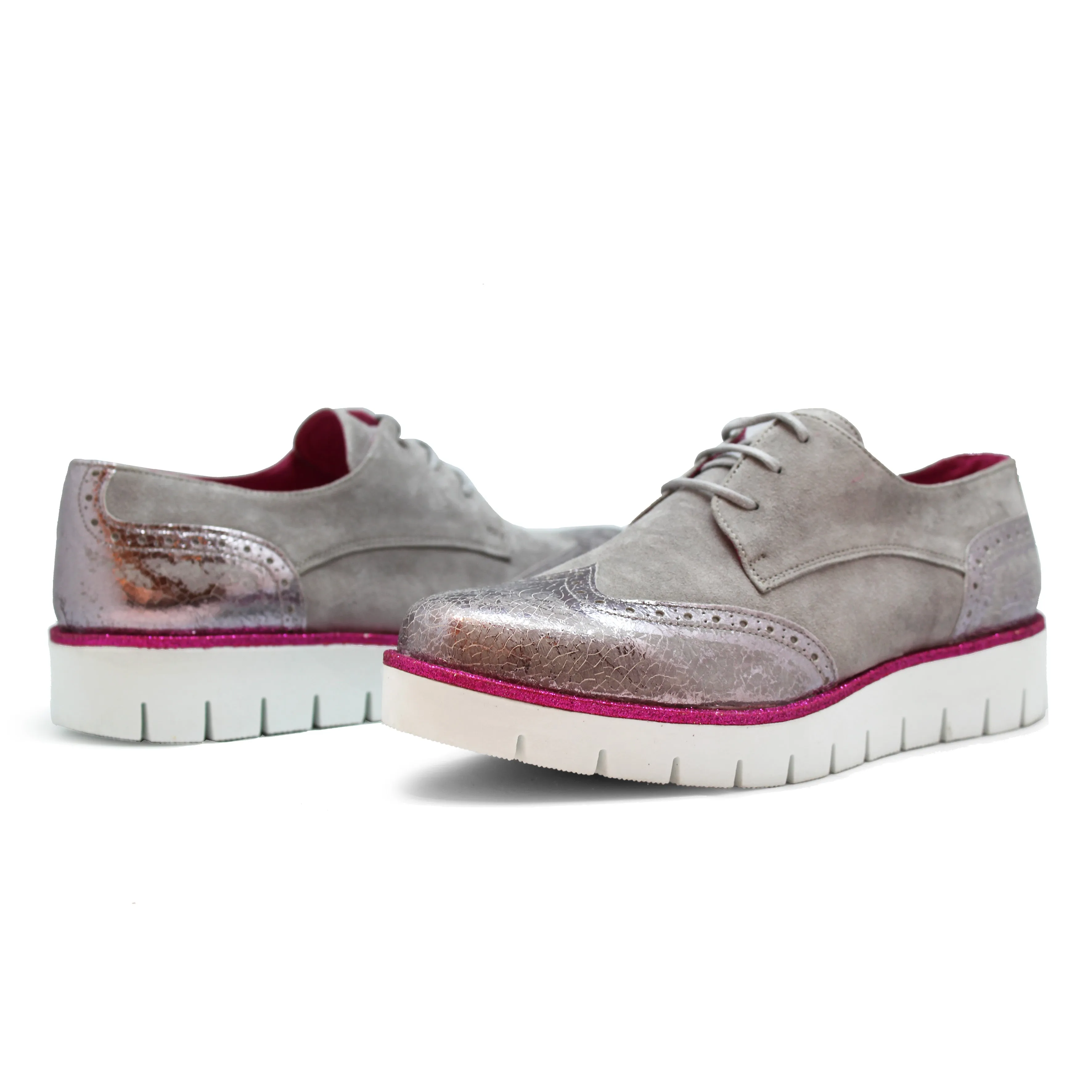 Bolt - Grey Suede lace up shoe