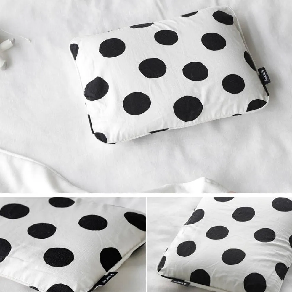 Borny Air Pillow Newborn Pillowcase Big Dot White