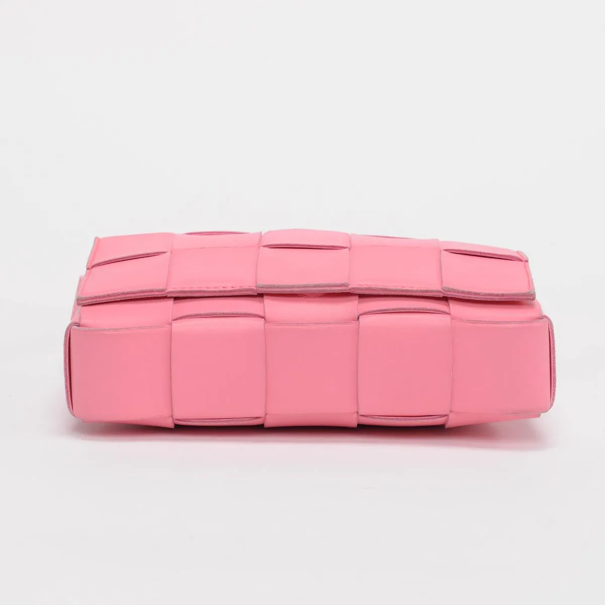 Bottega Veneta Pink Lambskin Cassette Shoulder Bag