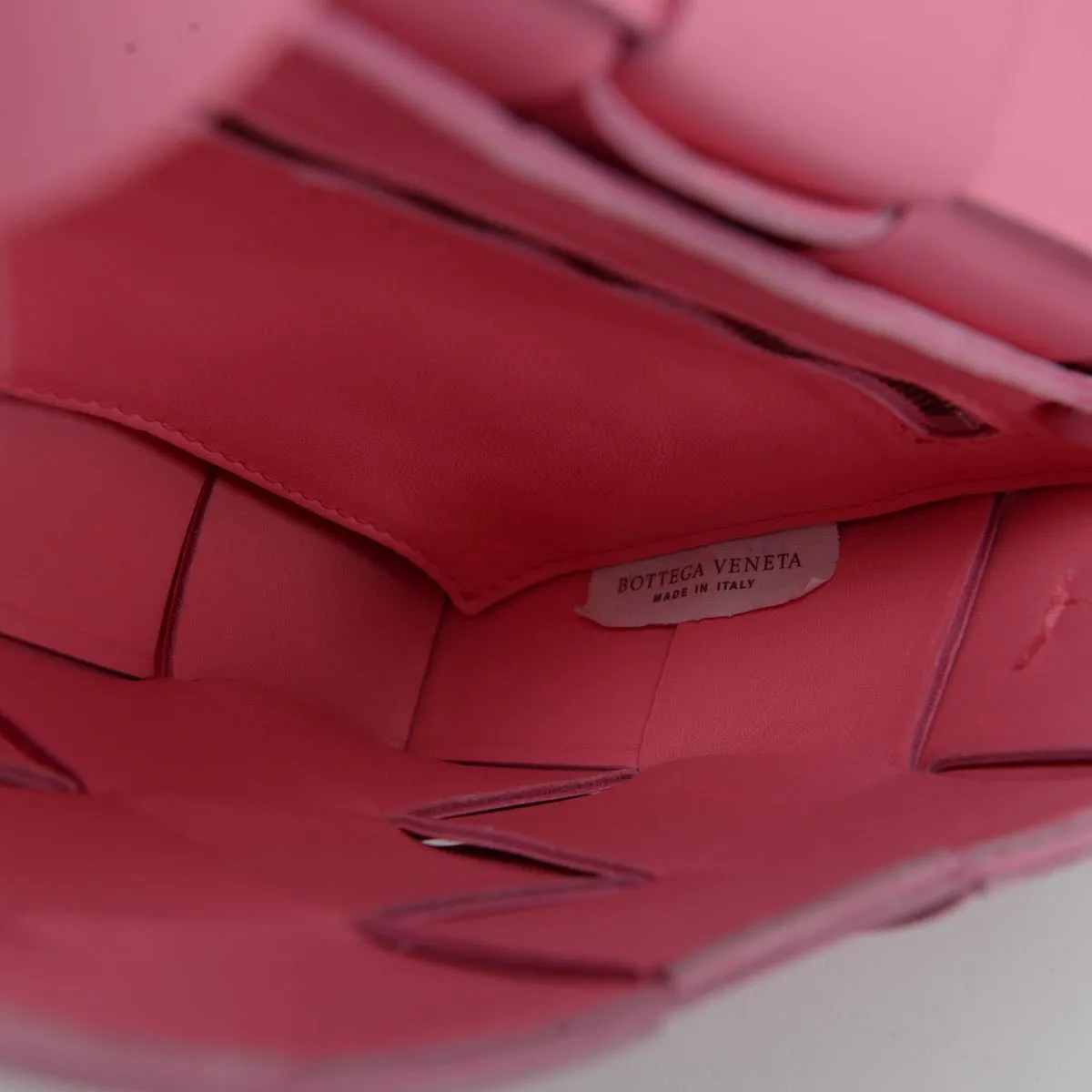 Bottega Veneta Pink Lambskin Cassette Shoulder Bag