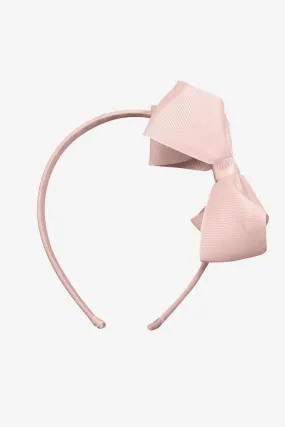 Boutique Bow Headband - Powder Pink