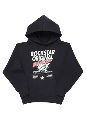 Boys Jasper Navy Graphic Hoodie