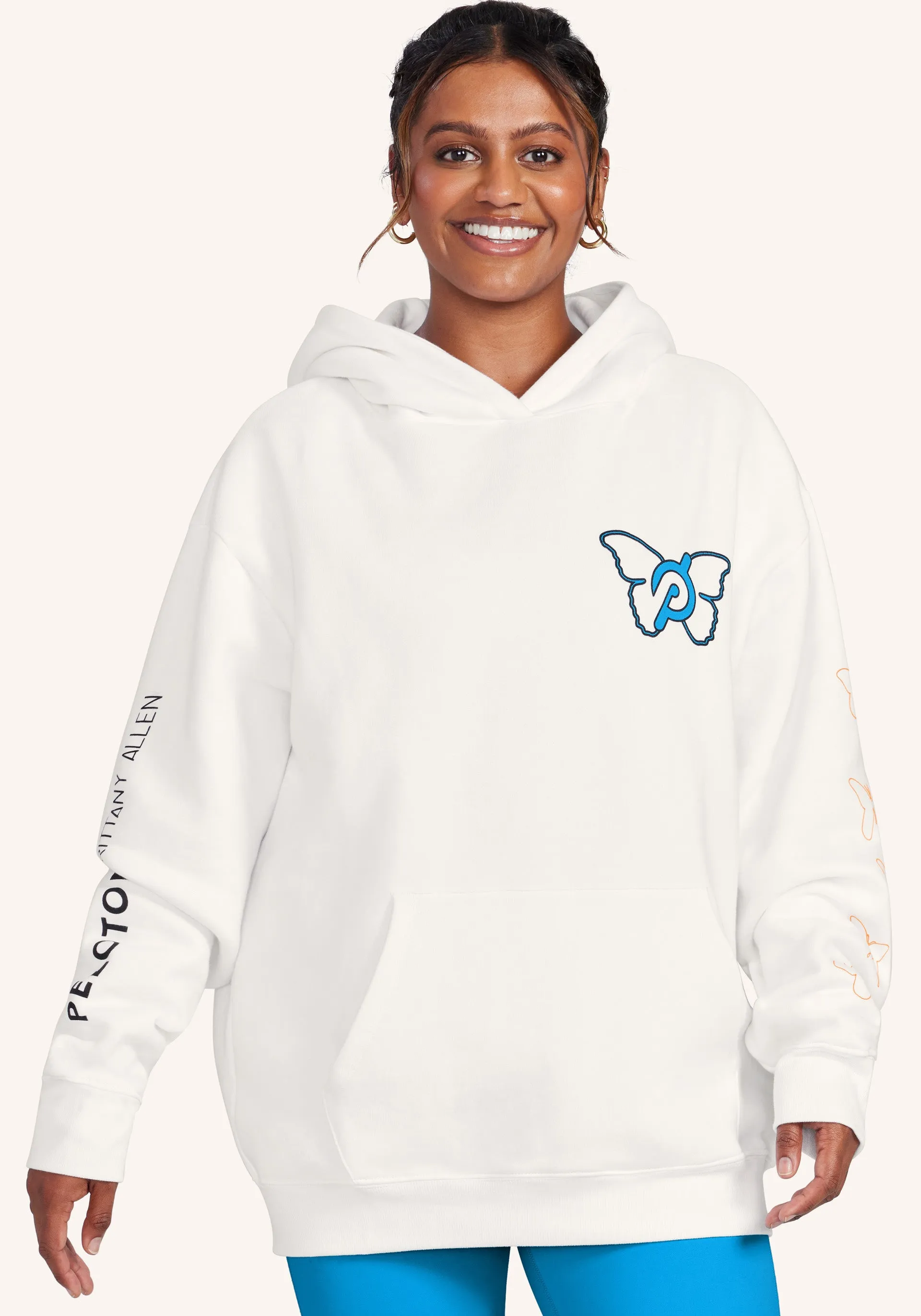 Brittany Allen x Peloton Rainbow Butterfly Unisex Hoodie