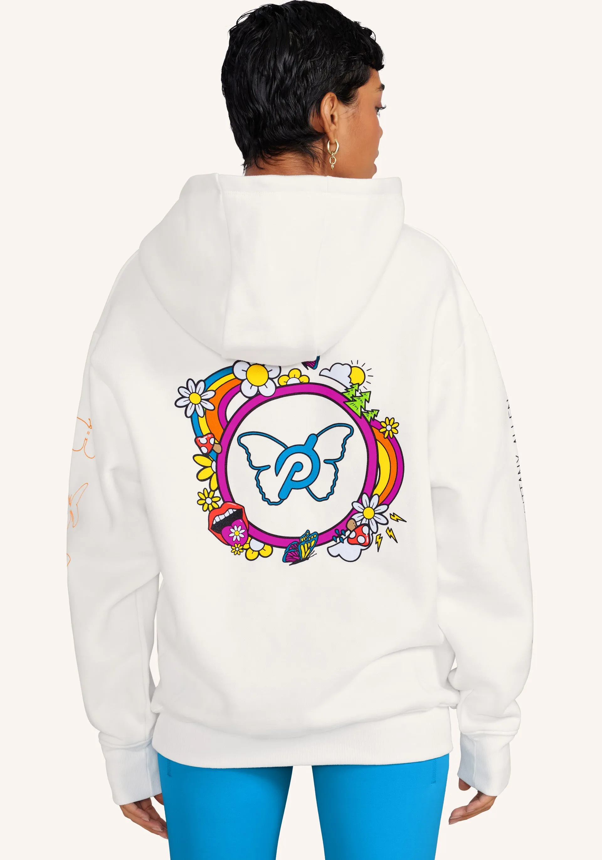 Brittany Allen x Peloton Rainbow Butterfly Unisex Hoodie