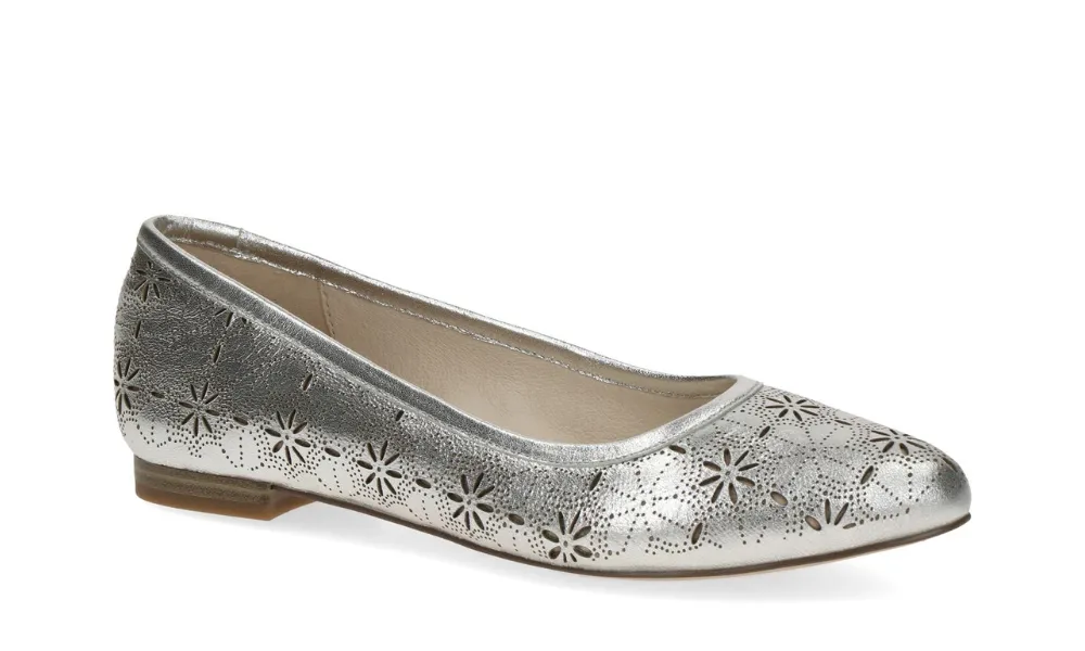 Caprice - Alisa Ballerina Shoe Pearl Metallic