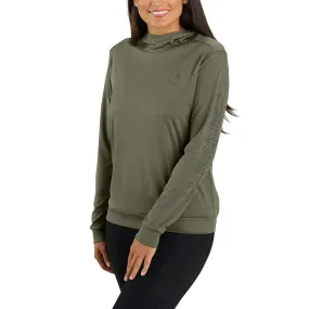 Carhartt Women's Force Sun Defender™ Relaxed Fit Long Sleeve Graphic Hooded T-Shirt