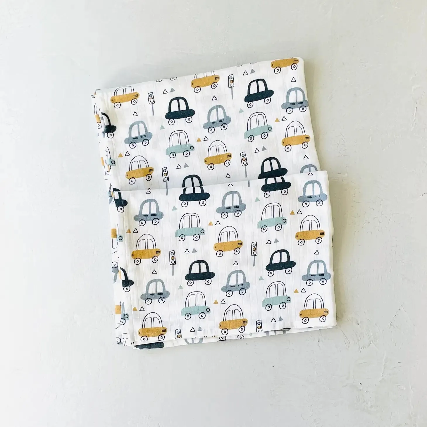 Cars Baby Swaddle Blanket (Organic Muslin)