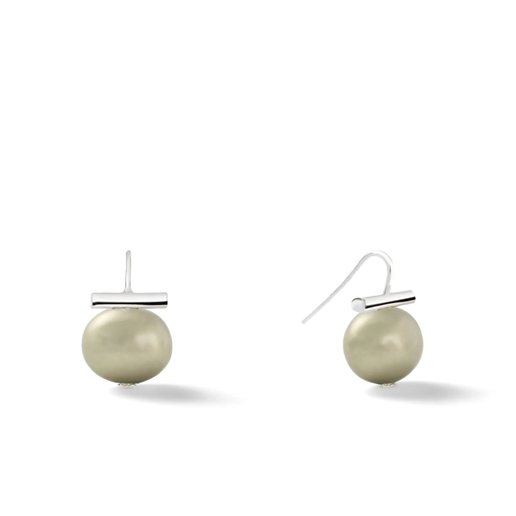 Catherine Canino, Large Pebble Pearl Earrings