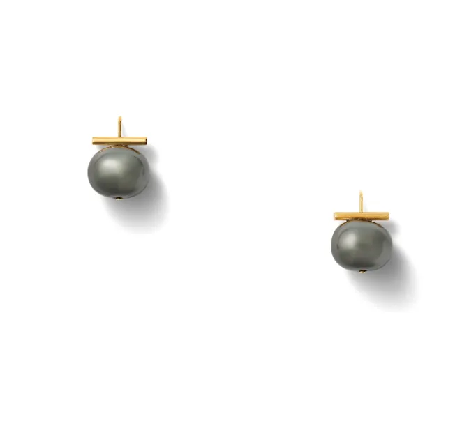 Catherine Canino, Large Pebble Pearl Earrings