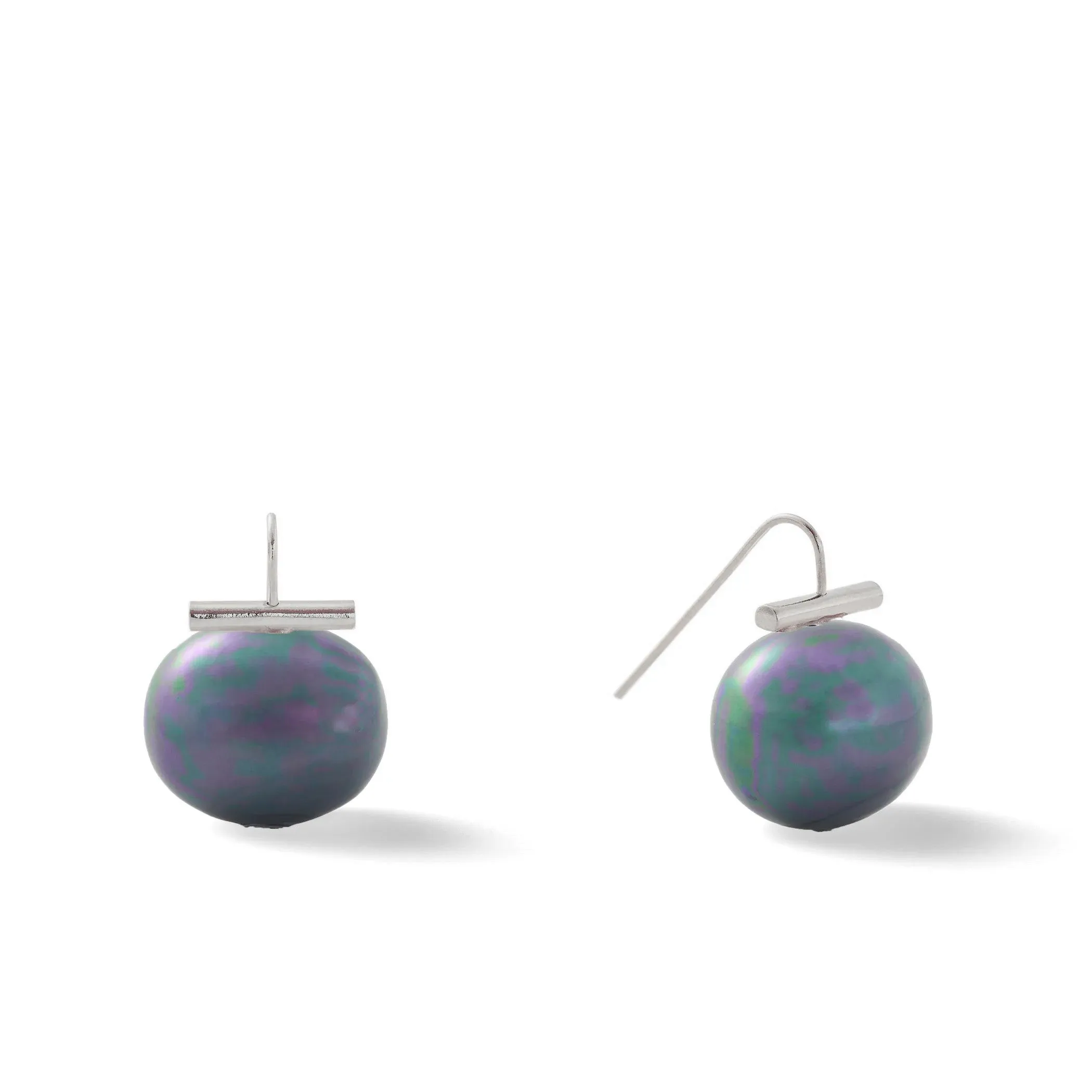 Catherine Canino, Large Pebble Pearl Earrings