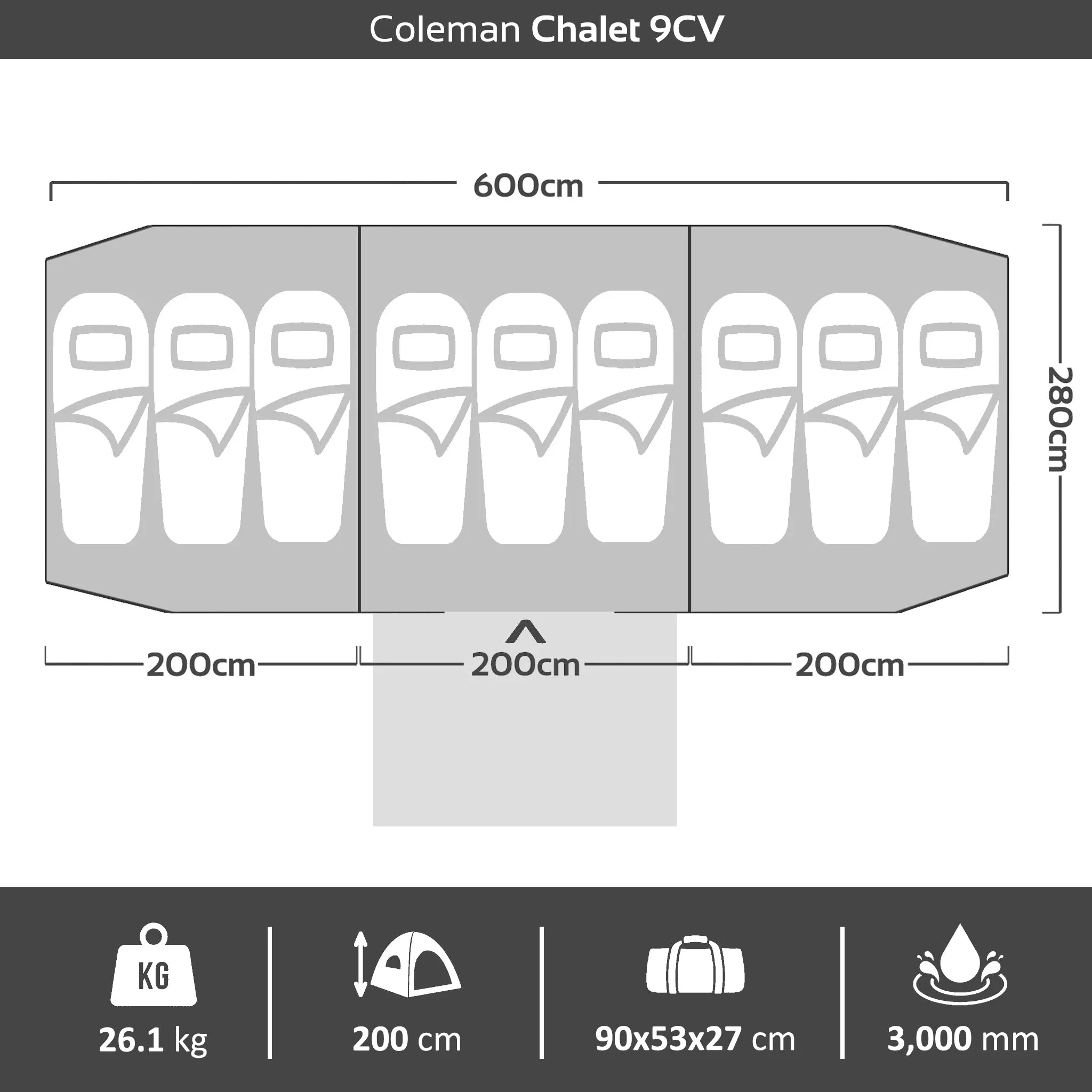 Chalet 9 CV Dome Tent