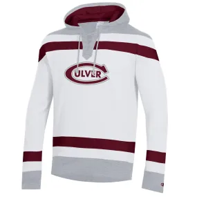 Champion Men's Superfan Big Stripe Hockey Hood - White