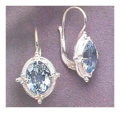 Cinderella Blue Topaz Earrings