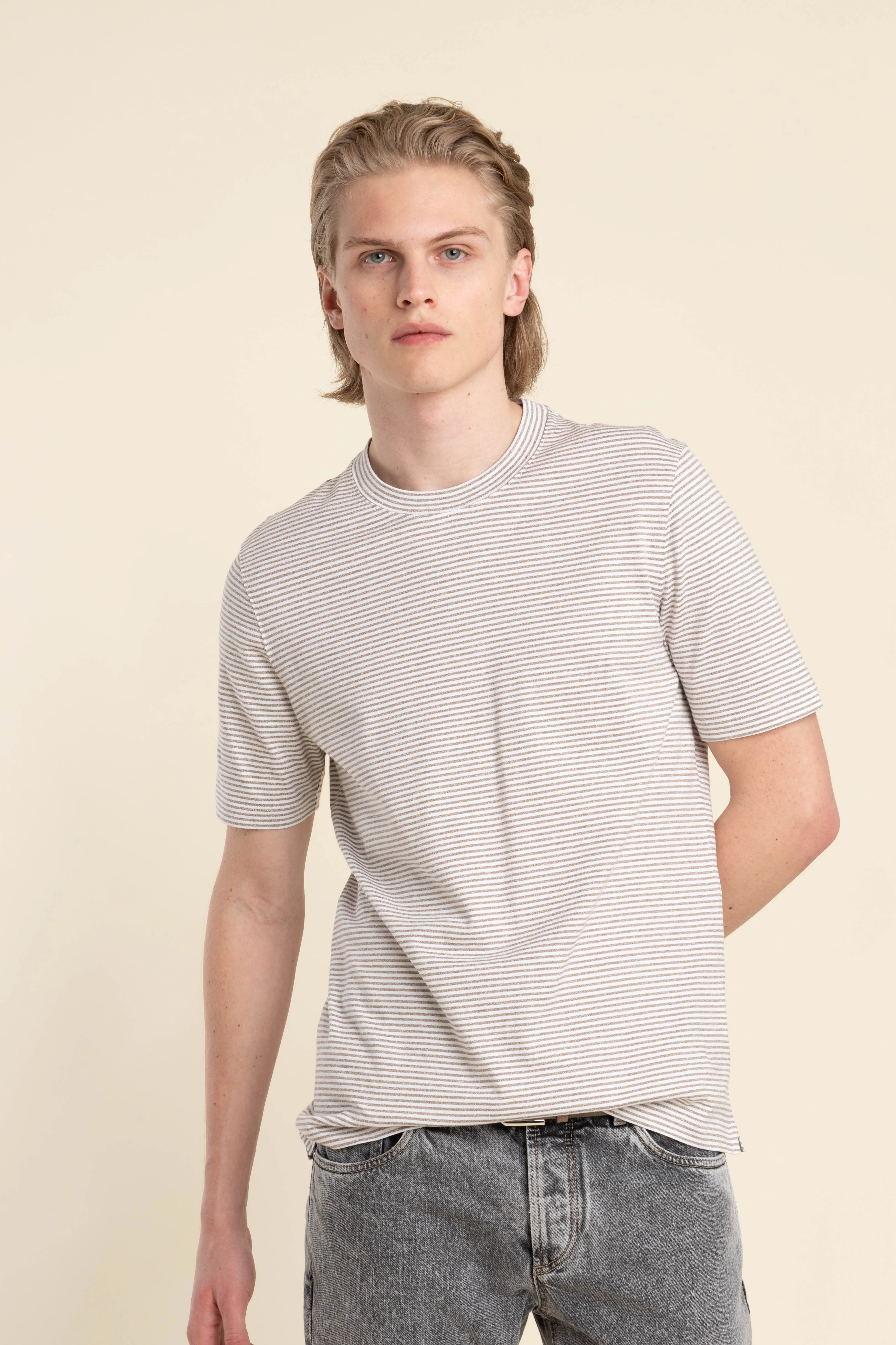 Cotton and Linen T-Shirt