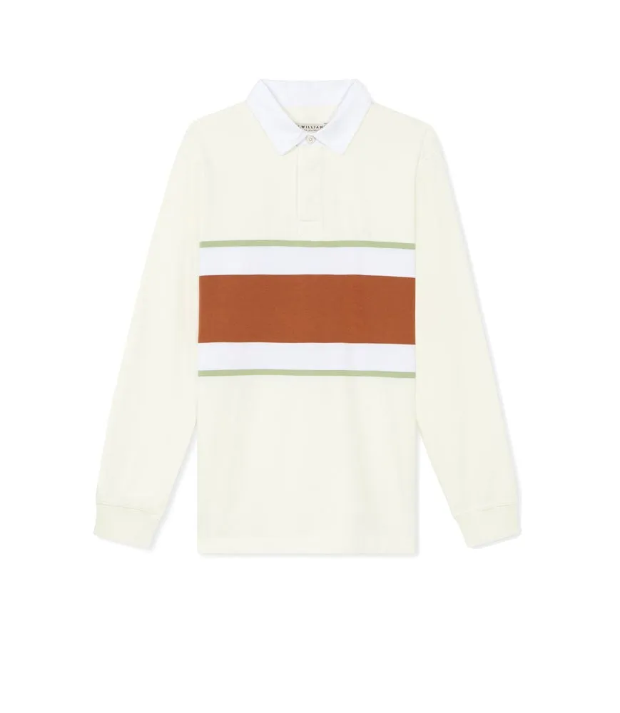 Culburra Rugby Shirt - Rust/White