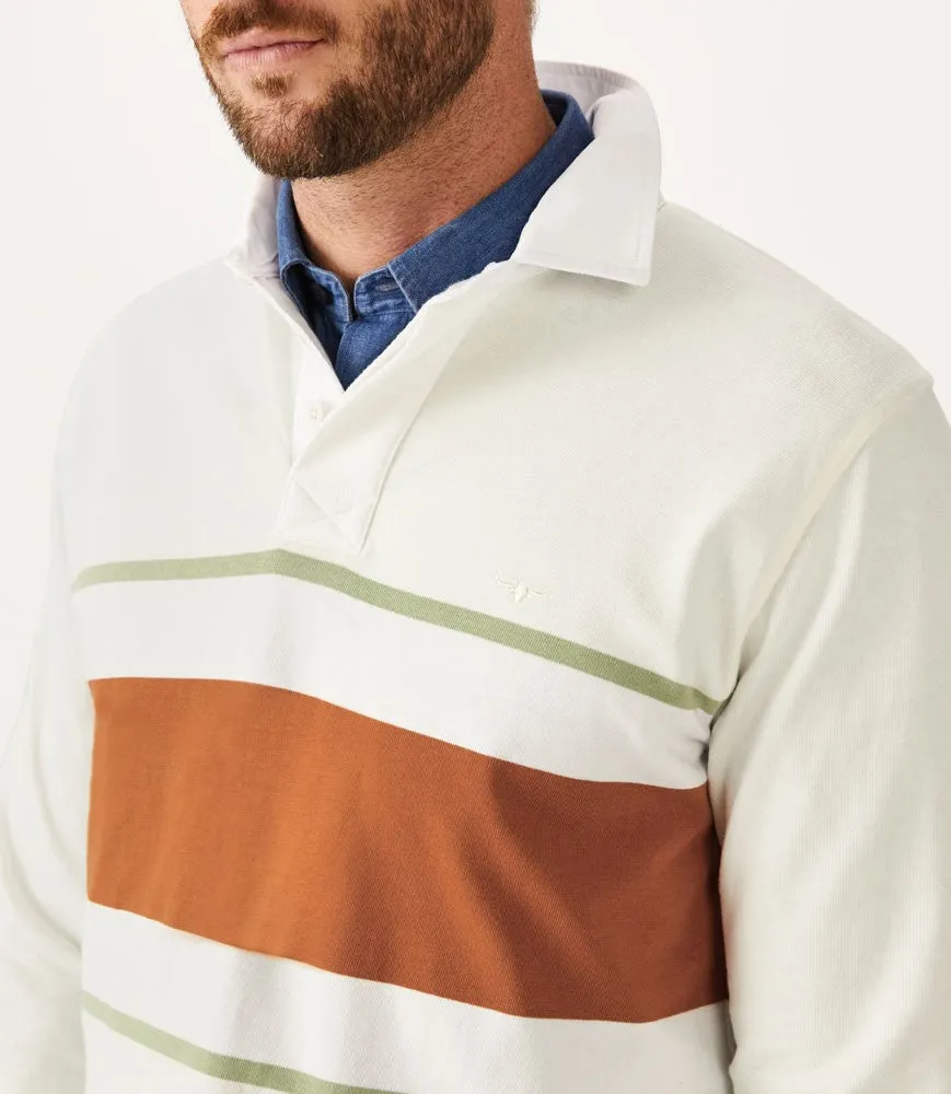 Culburra Rugby Shirt - Rust/White