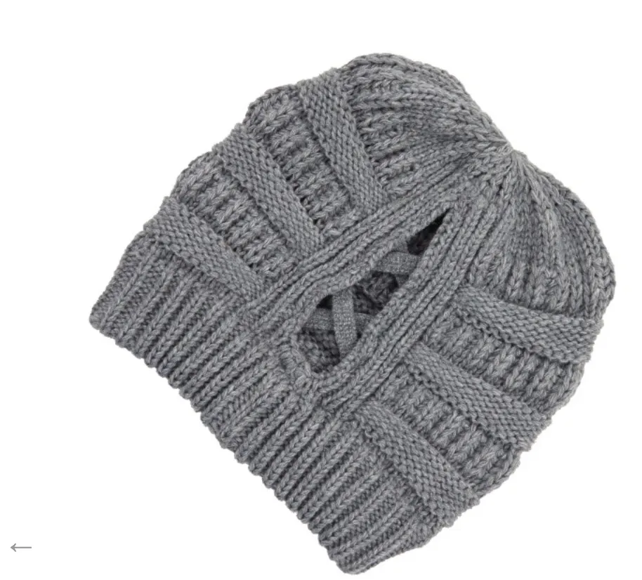 #D106 Criss Cross CC Beanie